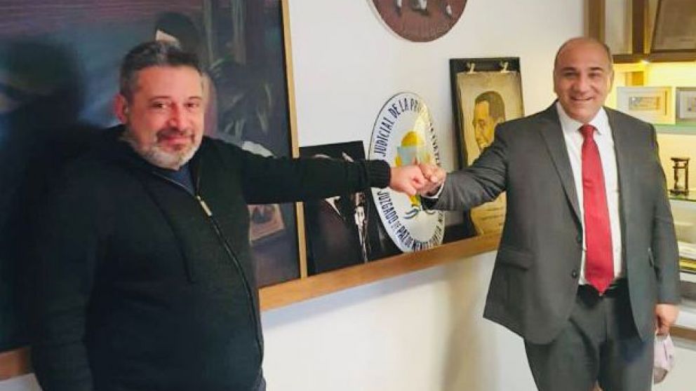 Santa María y Manzur, en la sede central del SUTERH