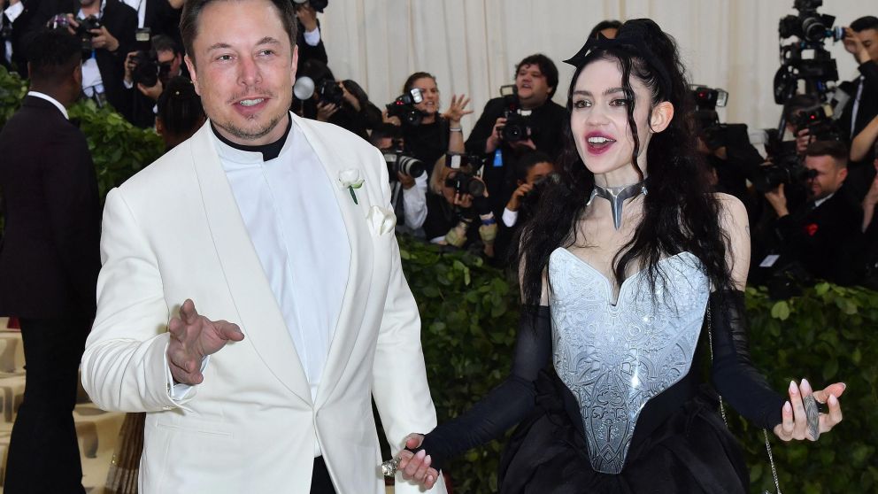 Elon Musk y Grimes hicieron p�blica su relaci�n en la Met Gala 2018