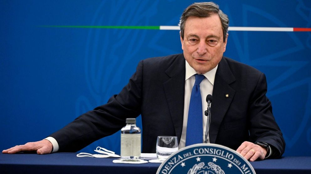 "Italia se está poniendo de pie después de una crisis profunda", destacó el primer ministro Mario Draghi