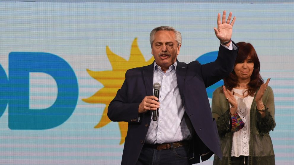 Fernández admitió la derrota en las PASO en el discurso que dio desde el búnker del Frente de Todos