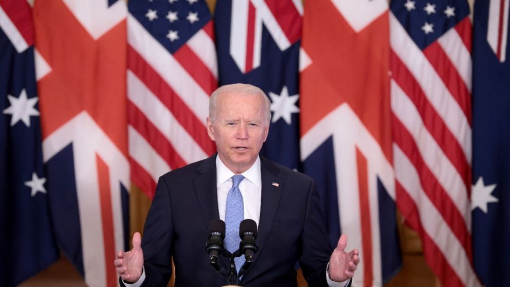 Biden dijo que el acuerdo es un "nuevo paso histórico" en la cooperación con el Reino Unido y Australia