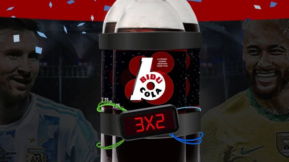 Vuelve la Bidú, la primera gaseosa cola de Argentina. Con la imagen de Lionel Messi y Neymar