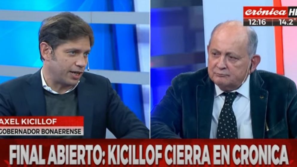 Axel Kicillof en Crónica HD con Chiche Gelblung