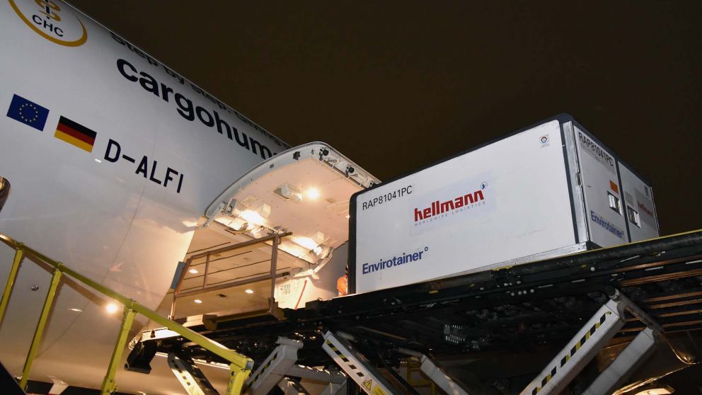 Las últimas 1.230.000 dosis de Sinopharm llegaron el miércoles a última hora en un vuelo de Lufthansa