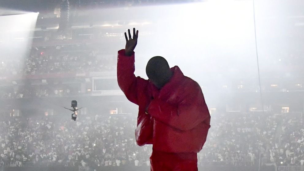 Kanye West en la presentación de Donda