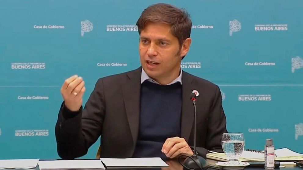 El gobernador bonaerense, Axel Kicillof