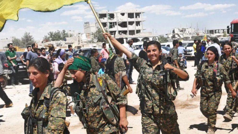 Las milicianas de las Unidades Femeninas de Protección (YPJ)
