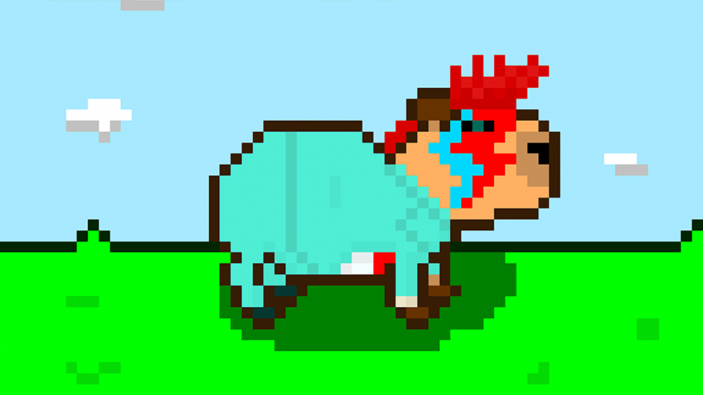 Steve #26, el carpincho con look a lo David Bowie