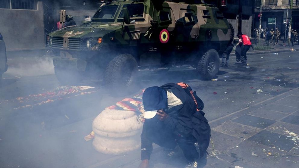 Las armas fueron usadas en la represión de quienes protestaron por el golpe de Estado a Evo Morales