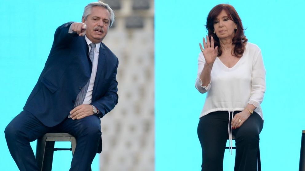 Reaparicion de la dupla presidencial: Alberto Fernández y Cristina Kirchner