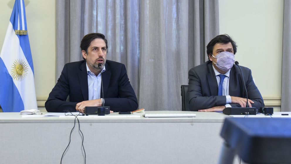 Los ministros Trotta y Moroni, docentes pretenden el resguardo salarial a la inflación que declama el Gobierno