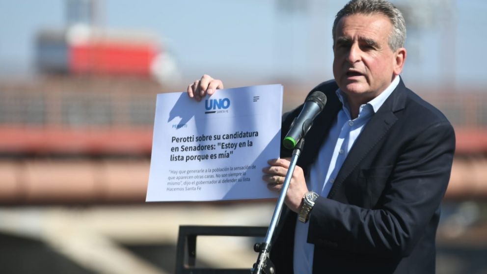 Rossi apunt� contra el gobernador Perotti por afirmar: "Estoy en la lista porque es m�a" 