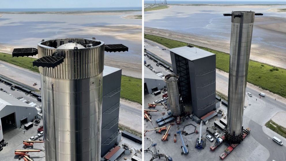 Elon Musk lleva el cohete "Super Heavy" de SpaceX a su lugar de lanzamiento