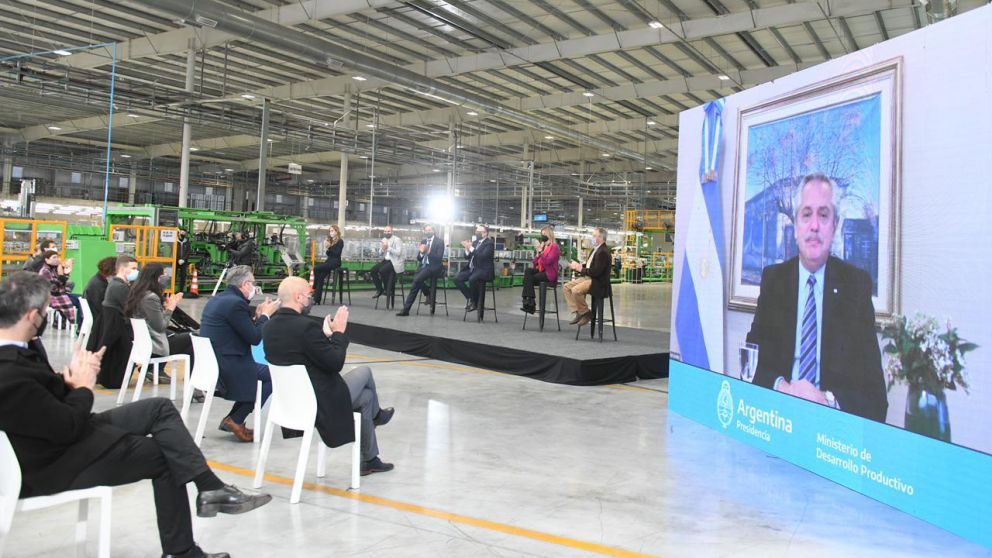 Ahora 12: Alberto Fernández en el acto de ampliación del programa
