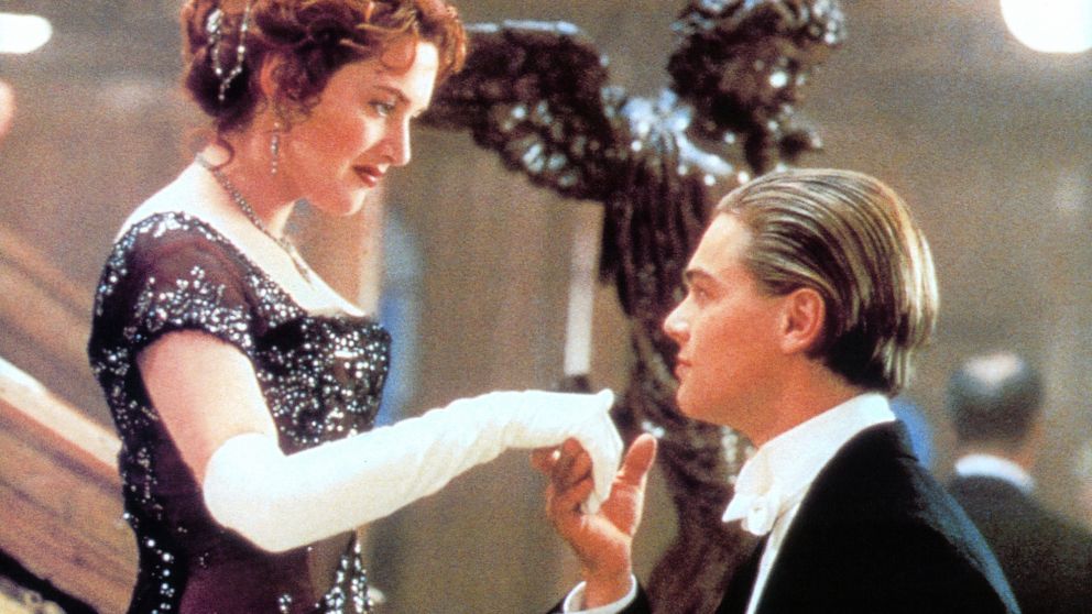 Kate Winslet yLeonardo DiCaprio en TItanic, también filme político