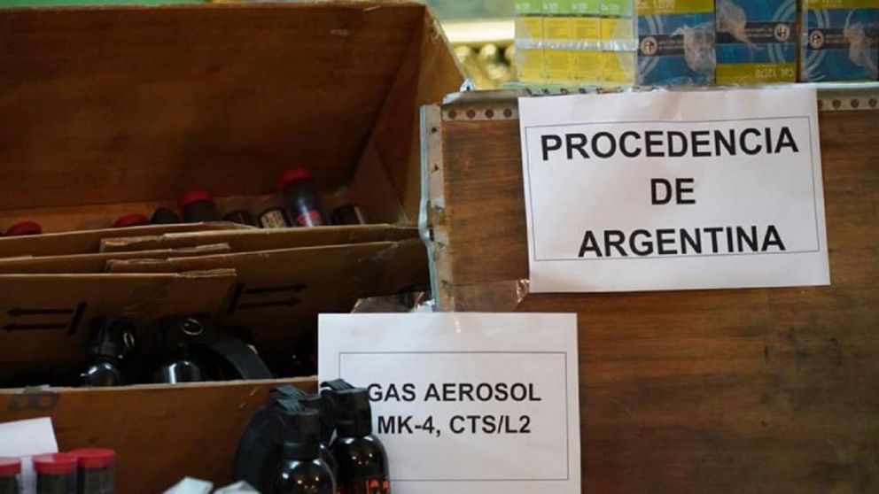 Envio de armas a Bolivia como contrabando
