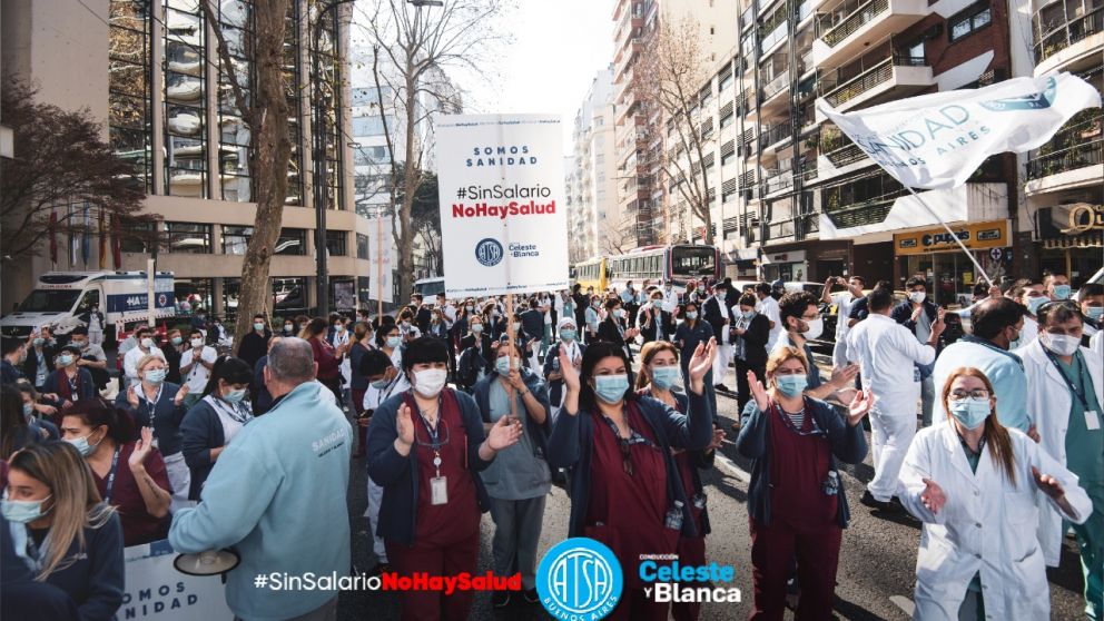 El gremio del personal de Salud apuntó a empresarios y Gobierno por su falta de acuerdo salarial