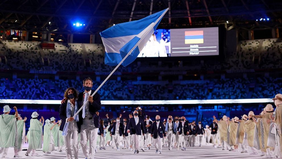 Juegos Olimpicos: ingreso de la delegación argentina