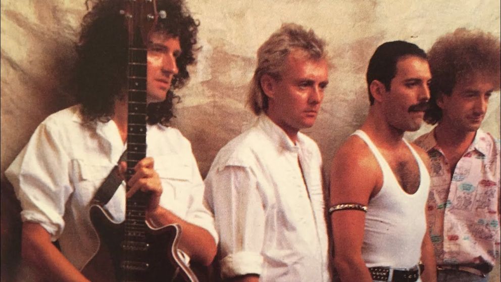 Brian May, Roger Taylor, Mercury y John Deacon, línea de 4 inolvidables ese 13 de Julio de 1985