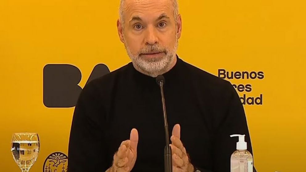 Larreta hizo los anuncios en una conferencia de prensa desde la sede del gobierno porteño en Parque Patricios