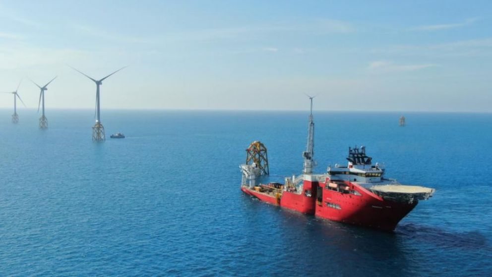 El parque eólico está stá construido en una región donde los tifones son muy comunes