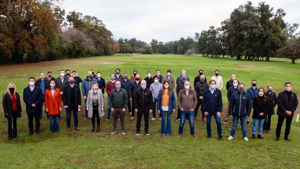 El encuentro se llevó a cabo en Tres de Febrero, un día después de la reunión de la Mesa Nacional de Juntos por el Cambio