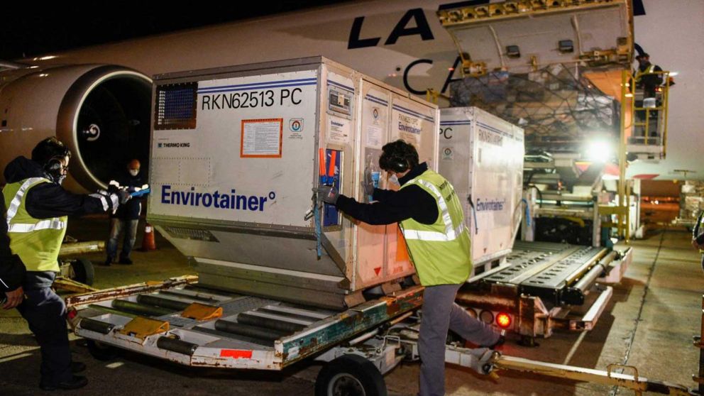 Nuevo cargamento de vacunas AstraZeneca
