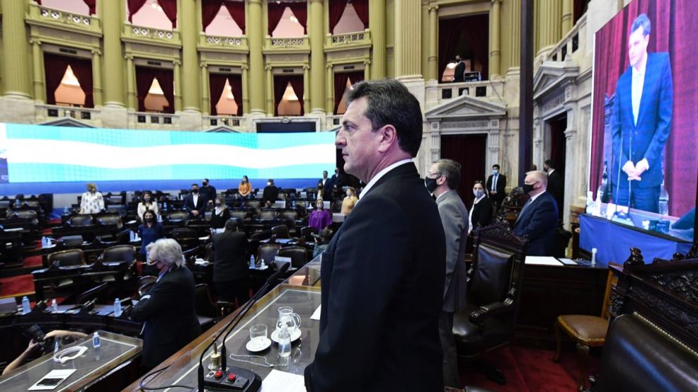 Sergio Massa recién convocaría a una sesión la última semana de enero.