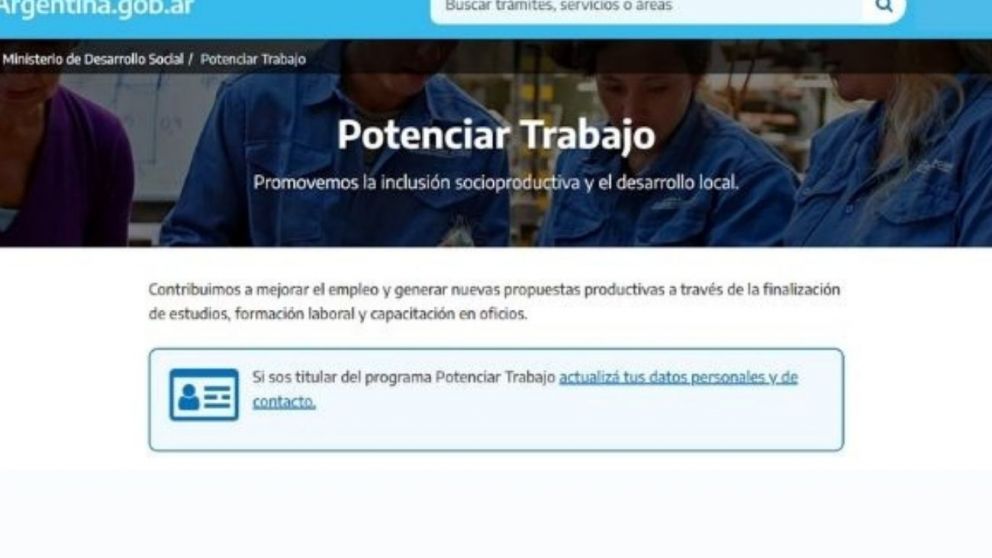 Potenciar Trabajo con aumentos, calendario de cobro de junio