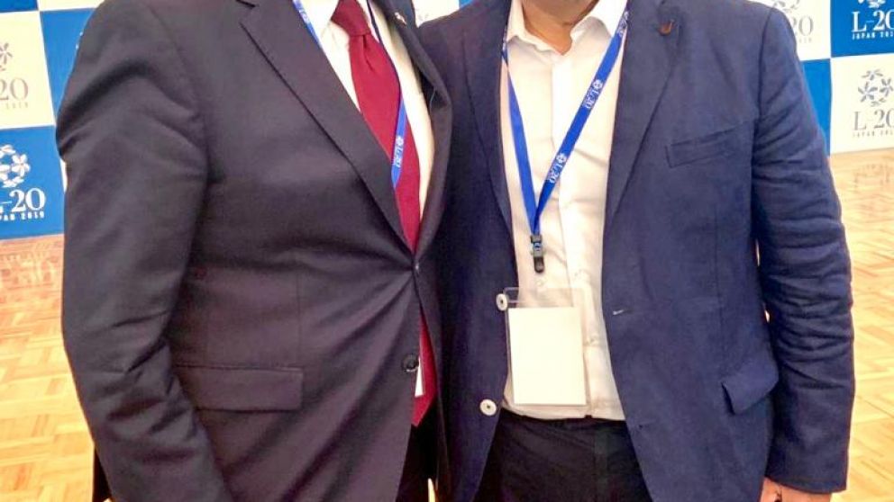 Guy Ryder, titular de la OIT junto al secretario general de la UOCRA