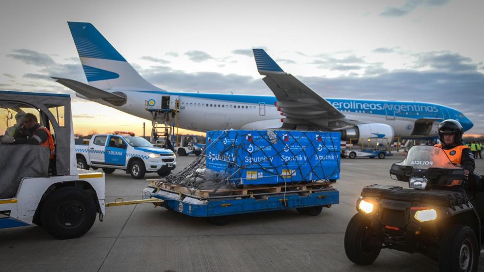 El vuello llegó a Ezeiza a las 16:56