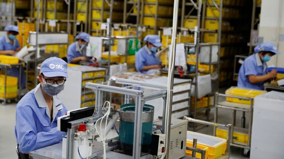 La producción del sector privado aumentó un 11,2% interanual en abril, mientras que la de empresas de propiedad estatal registró un incremento del 8,6 por ciento.