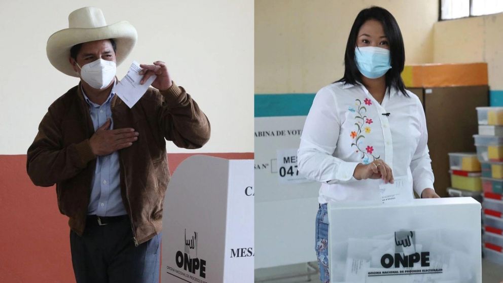 Pedro Castillo cada vez le saca más diferencia a Keiko Fujimori