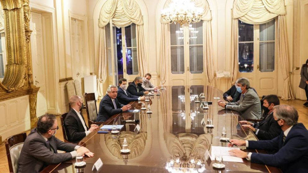 Fernández recibió al Consejo Agroindustrial en el Salón Eva Perón