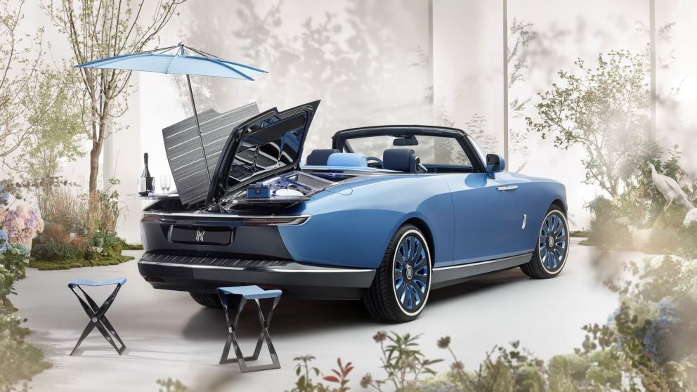 El nuevo exclusivo Roll Royce listo para el picnic