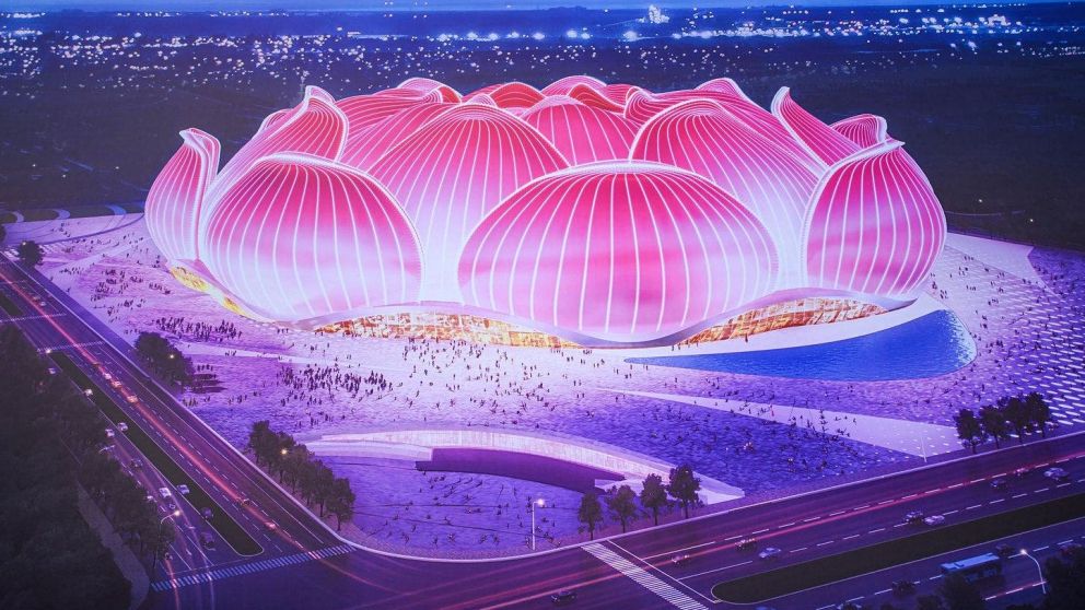 China ya está construyendo un megaestadio para 100.000 personas