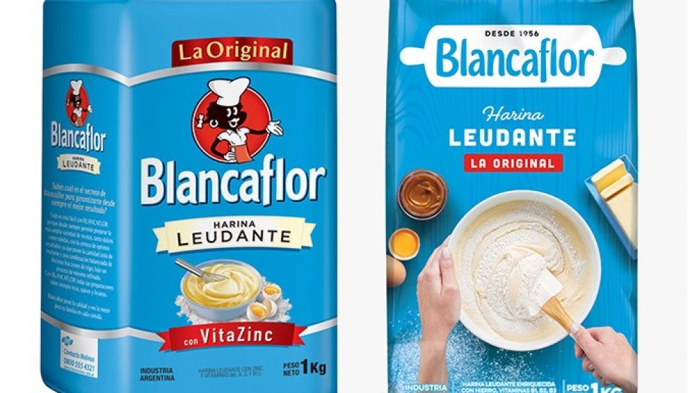 El cambio de diseño del envase de la harina Blancaflor causó un revuelo