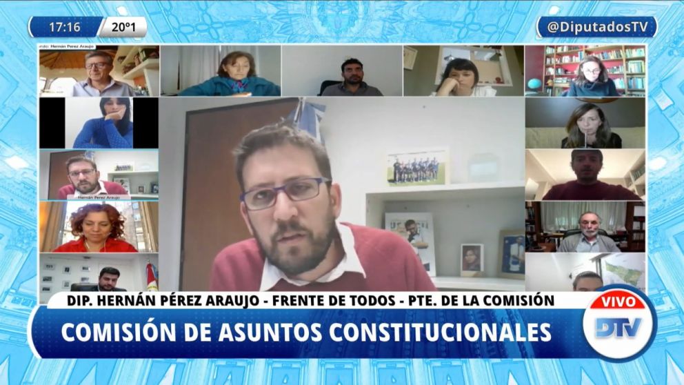 Diputados dio dictamen al proyecto consensuado por el FdT y JxC para posponer las elecciones