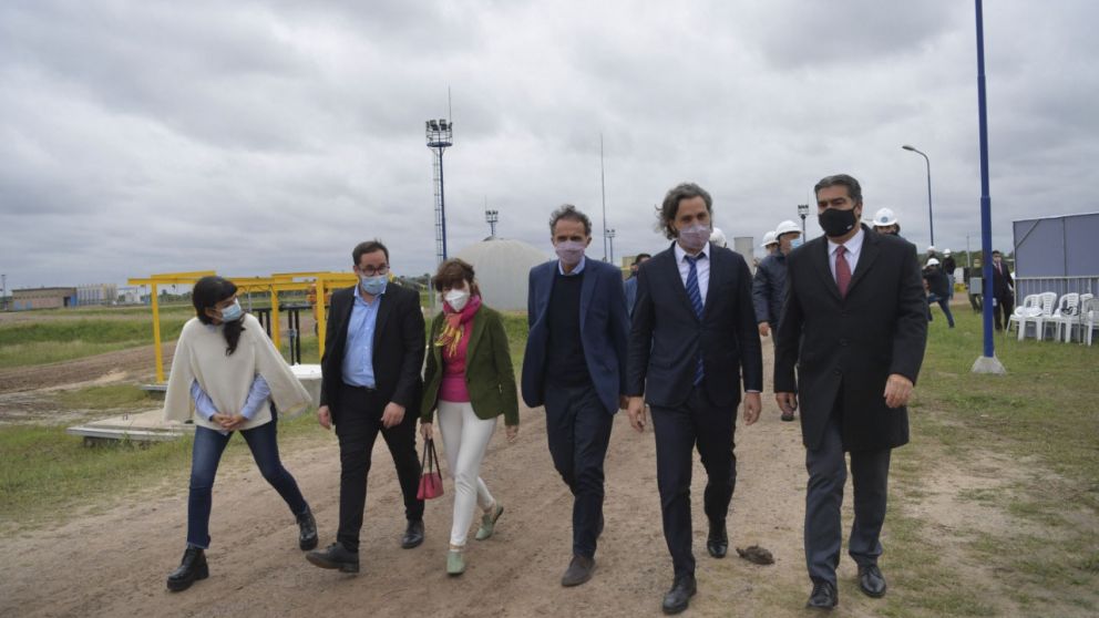 Junto a Capitanich, Cafiero inauguró la Planta de Tratamiento de Líquidos Cloacales del Gran Resistencia