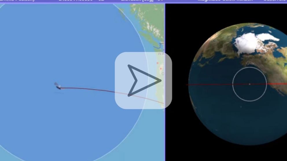 EN VIVO: seguí la ruta del cohete chino fuera de control