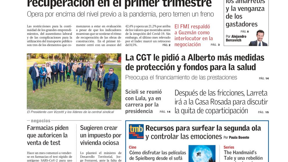 La tapa de BAE Negocios