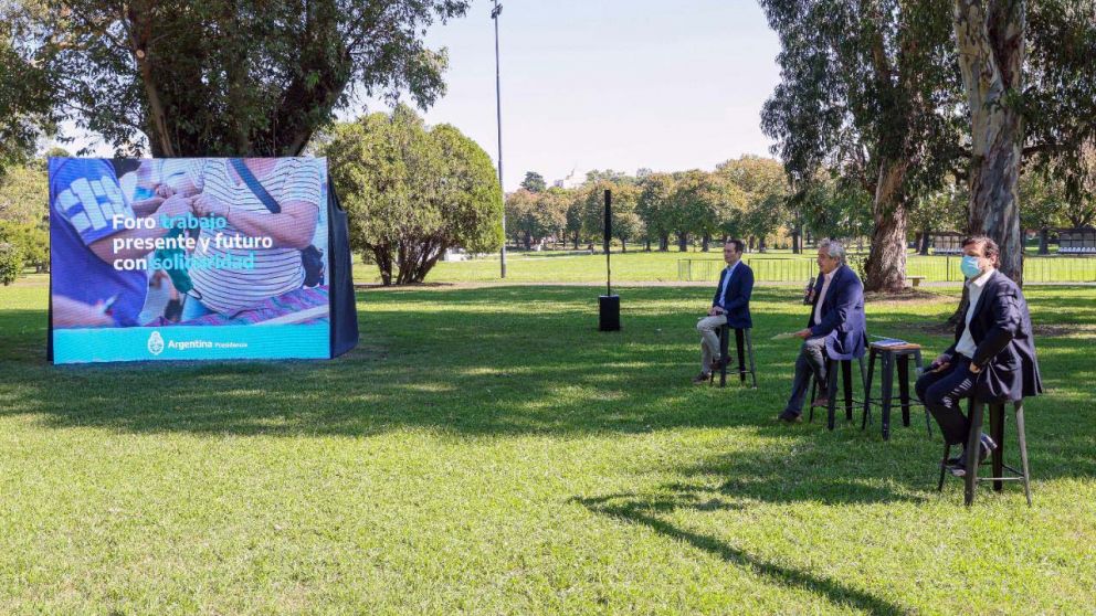 El presidente participó del Foro “Trabajo Presente y Futuro con Solidaridad” organizado por el Consejo económico y social, que encabeza Gustavo Beliz