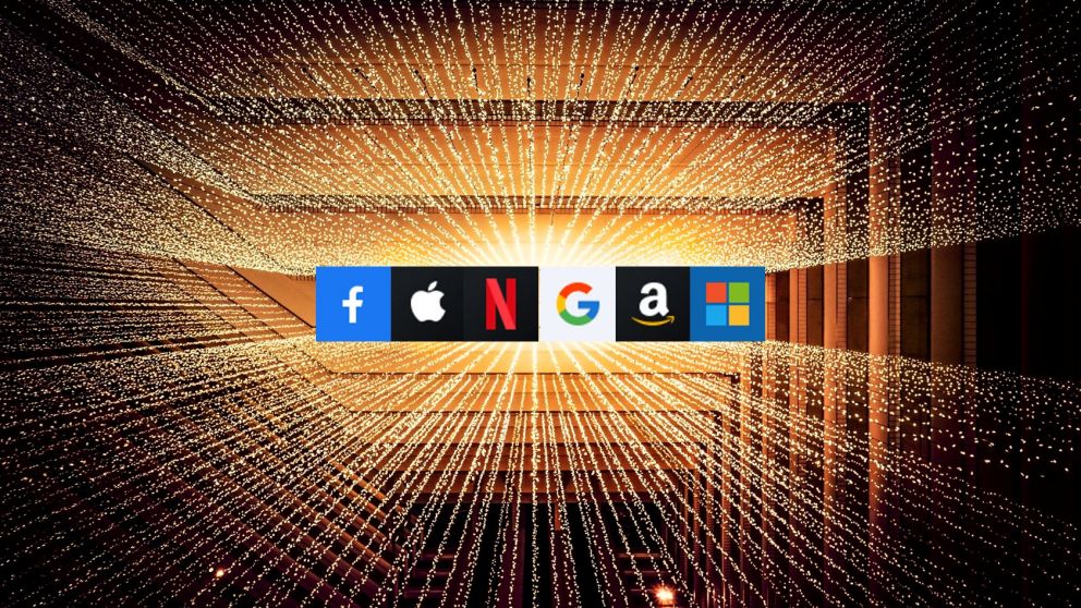 Facebook, Apple, Netflix, Google, Amazon, Microsoft