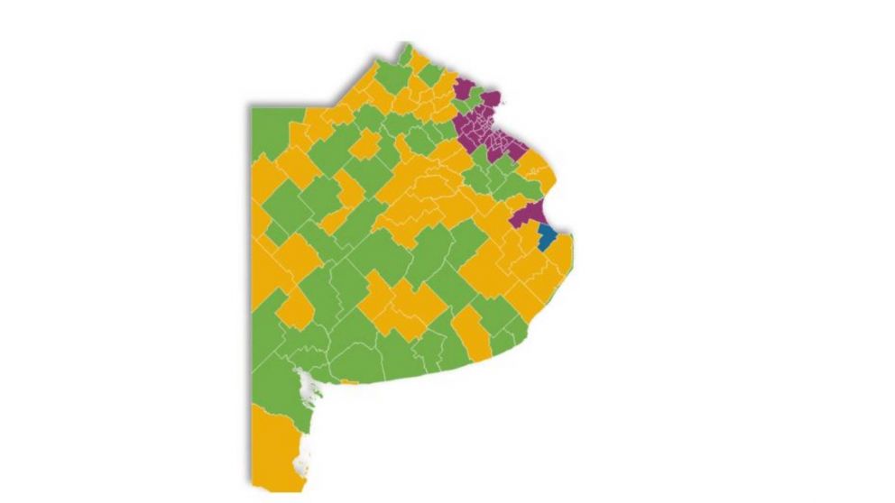 El único distrito en fase 5 es el municipio de Tordillo