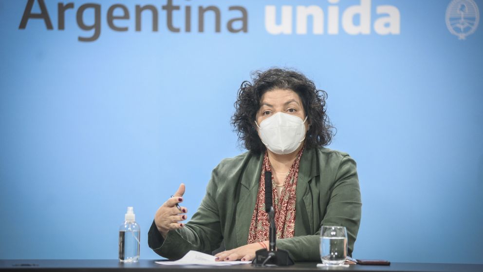La ministra de Salud, Carla Vizzotti