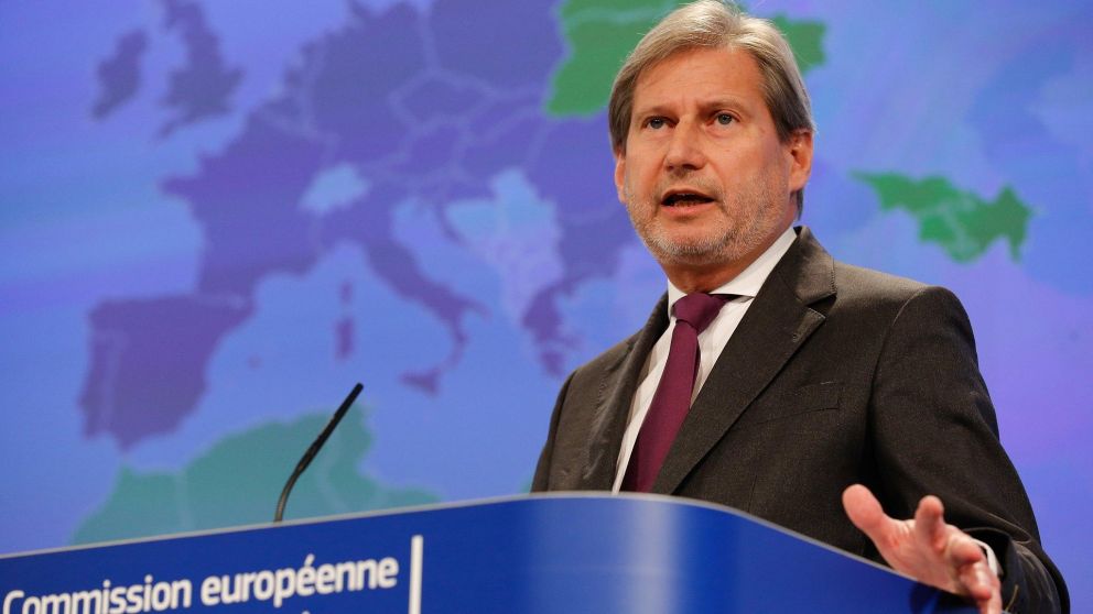 Johannes Hahn, el comisario de Presupuestos, presentó la estrategia de financiación de la Comisión Europea,