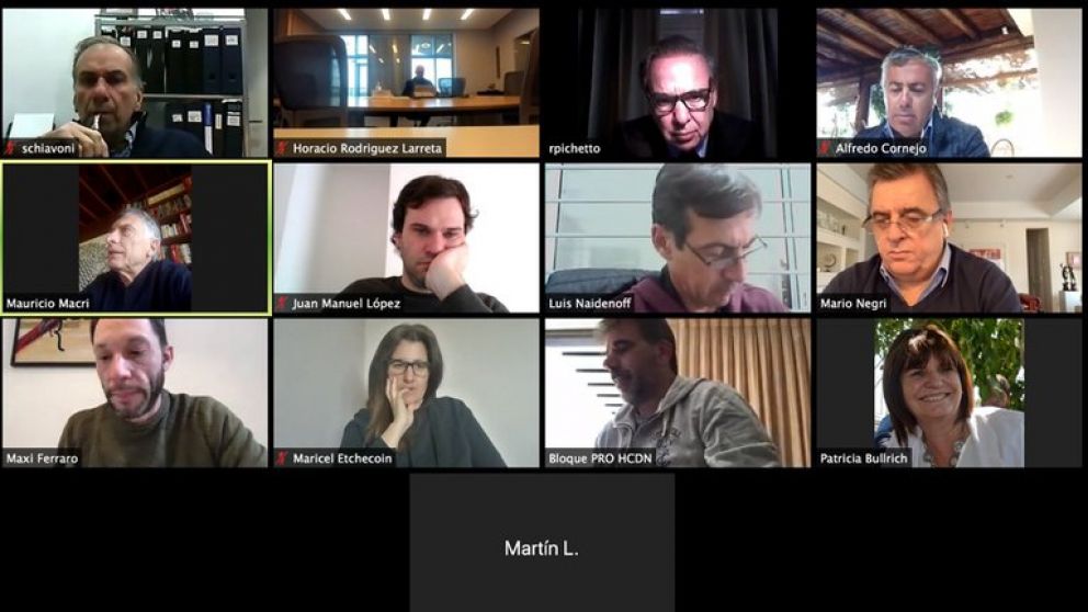 La Mesa Nacional de la coalici�n opositora mantuvo hoy un encuentro por zoom.
