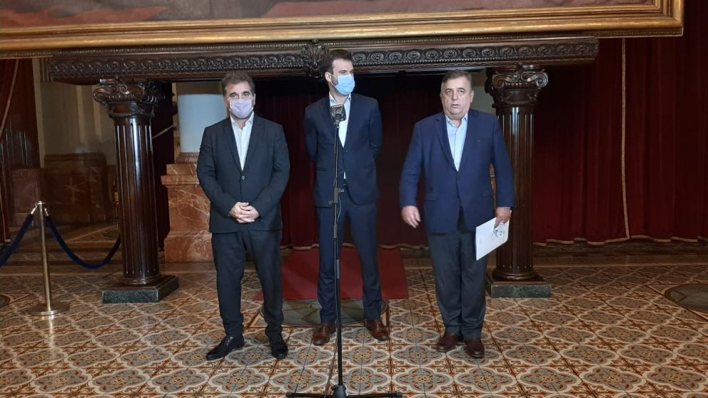 Los jefes de bloque opositores se reunieron con Eduardo "Wado" de Pedro el jueves último.
