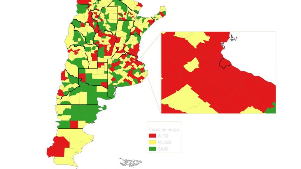 Los municipios del país según su lugar actual en el "semáforo epidemiológico"