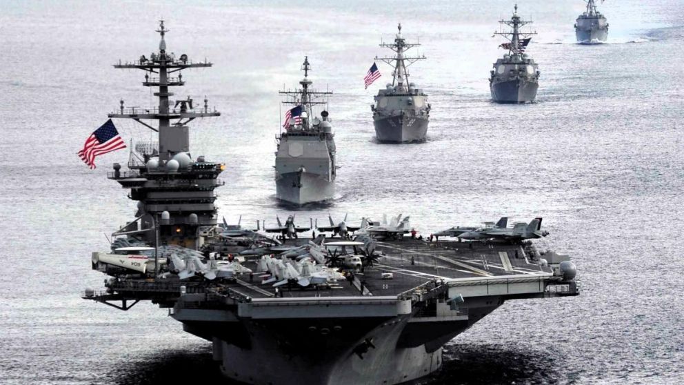 Tensión entre China y EE.UU. que envían flotas a aguas en conflicto